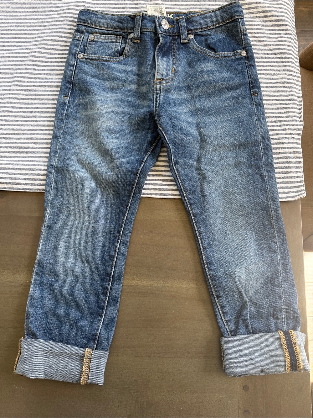 Peek Kids Blue Rolled-Cuff Jeans